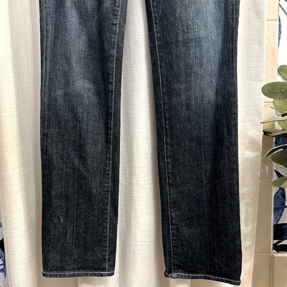 Womens 7 For all Mankind Straight Leg Denim Blue Jeans Size 30 - Picture 3 of 9